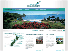 Tablet Screenshot of nzshoreexcursions.com